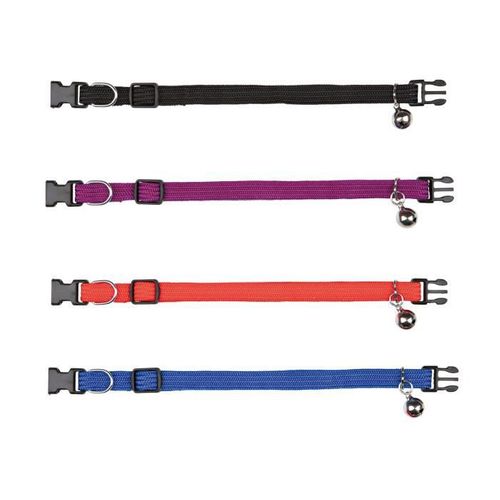 Collier Élastique Nylon Violet Pour Chat