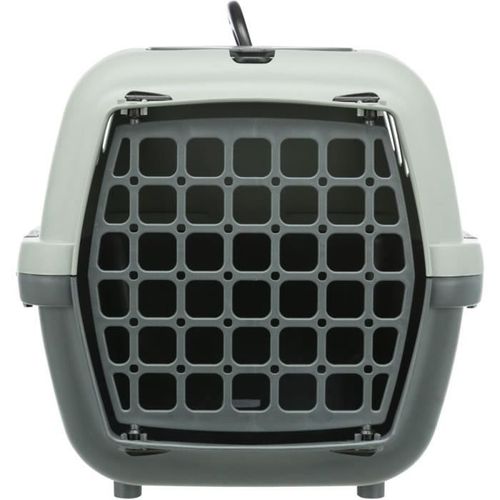 Trixie Box De Transport Capri 2 - Xs-s - 37 X 34 X 55 Cm - Anthracite, Gris Et Vert - Pour Chien