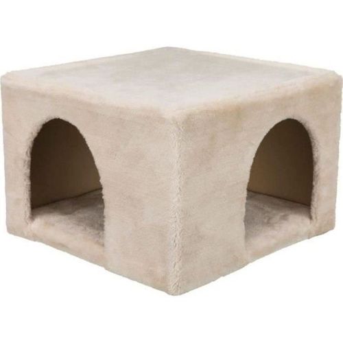 Abri Douillet En Peluche Pour Lapins Et Petits Rongeurs - Beige 36×25×36 Cm