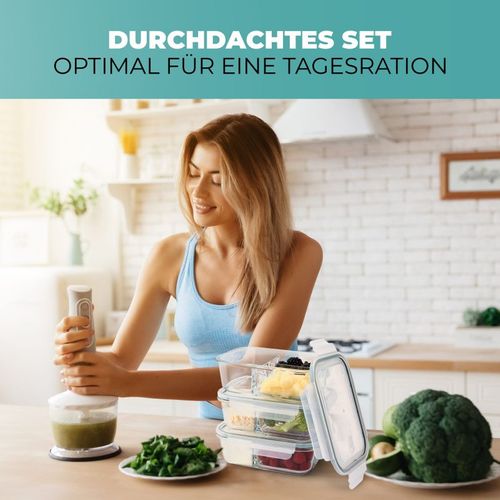 Ensemble De Boite à Repas En Verre 3 Pièces  C-fhdm4021g