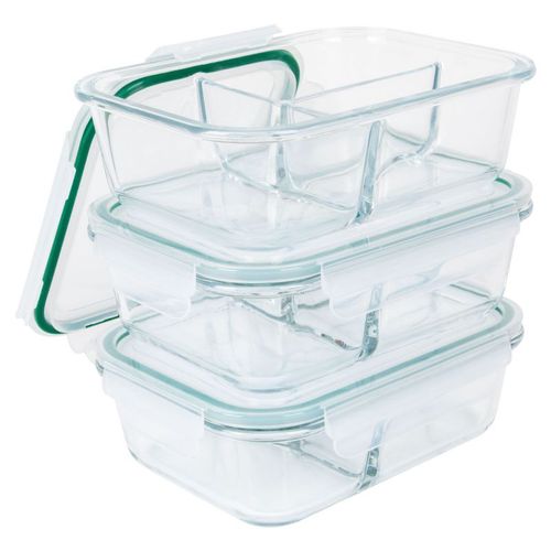 Ensemble De Boite à Repas En Verre 3 Pièces  C-fhdm4021g