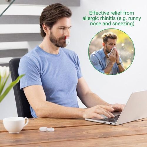 Dispositif Nasal Compact Lumière Rouge et Infrarouge — 3 Min, Sans Médicament