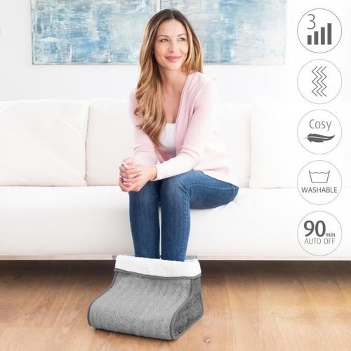 Chauffe-pieds - Fw 150 - 6 Niveaux De Température - Minuteur - Lavable - Réchauffe Et Soulage