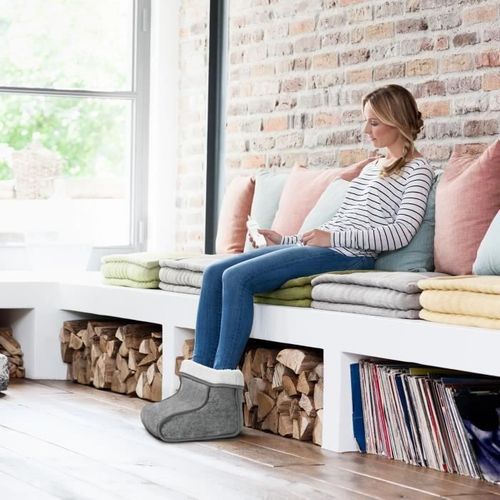 Chauffe-pieds - Fw 150 - 6 Niveaux De Température - Minuteur - Lavable - Réchauffe Et Soulage