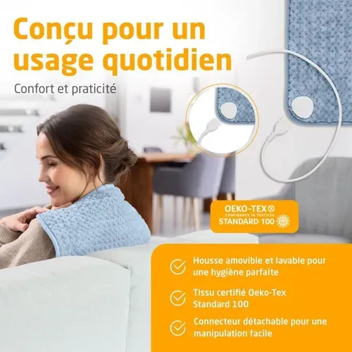 Coussin Chauffant Ultra-doux Hp 515 100 W, 4 Réglages
