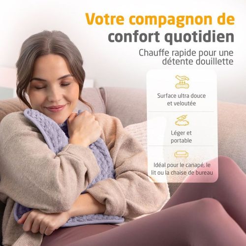 Coussin Chauffant Électrique Hp 518 Ultra-doux 40×30 Cm — 100 W, 4 Niveaux