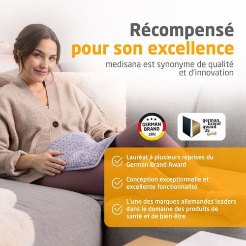 Coussin Chauffant Électrique Hp 518 Ultra-doux 40×30 Cm — 100 W, 4 Niveaux