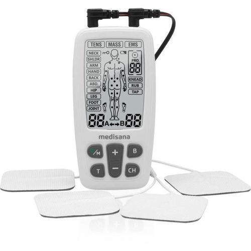 Appareil De Thérapie 3-en-1 Tens Ems Massage Blanc, 22 Programmes