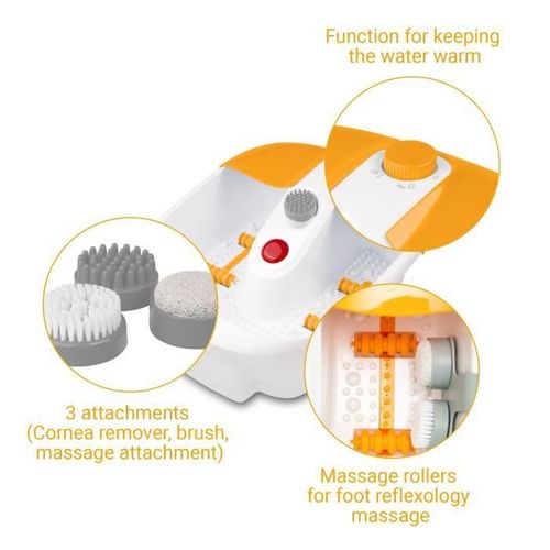 Bain De Pieds Massage De La Zone Réflexe Des Pieds - Fonction Maintien De La Température Eau Chaude