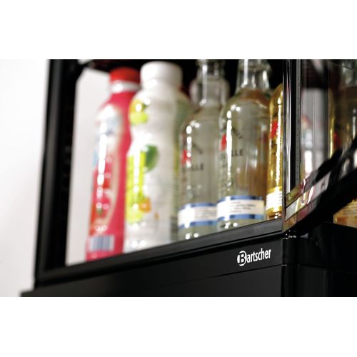 Mini Frigo Vitrine à Poser - Noire 78 L-