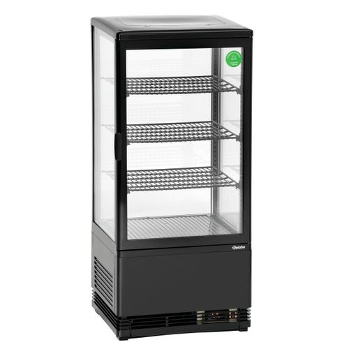 Mini Frigo Vitrine à Poser - Noire 78 L-