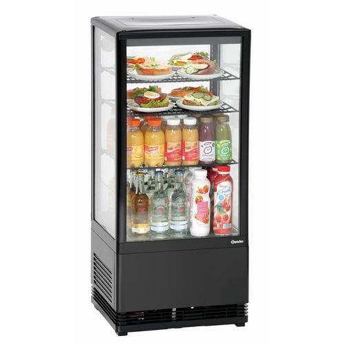 Mini Frigo Vitrine à Poser - Noire 78 L-
