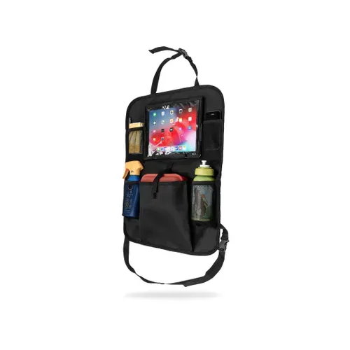 Organisateur Voiture Bébé Avec Compartiment Tablette / Protège Siège Auto Universelle - Noir