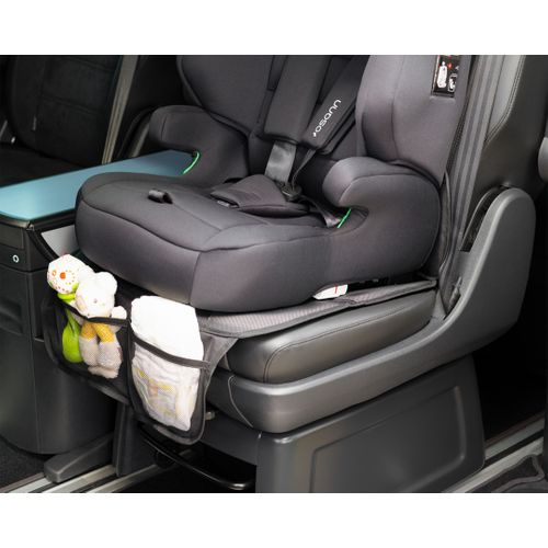Protège Siège Voitre Bébé/enfant Mini Compatible Isofix Avec Filet - 77 X 45 X 1 Cm - Noir