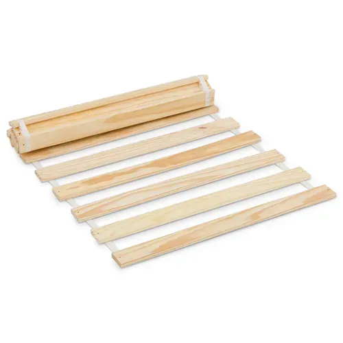 Sommier En Pin Massif, 15 Lattes Sans Cadre, Couchage 100 X 200 Cm