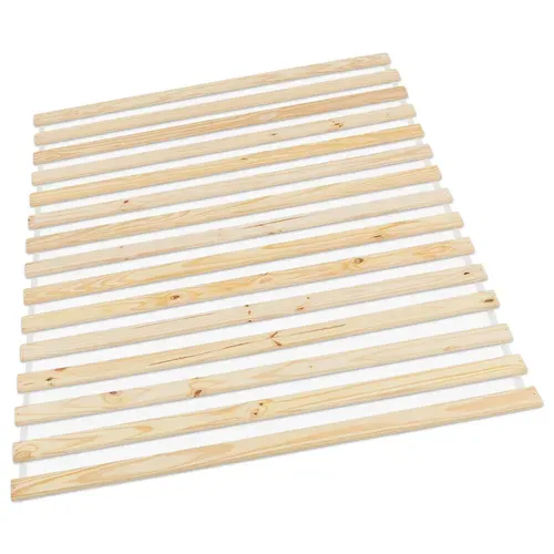 Sommier En Pin Massif, 15 Lattes Sans Cadre, Couchage 140 X 200 Cm