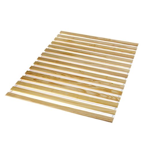 Sommier En Pin Massif, 15 Lattes Sans Cadre, Couchage 140 X 200 Cm