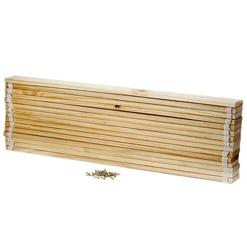 Sommier En Pin Massif, 15 Lattes Sans Cadre, Compatible Couchage 80x190 Et 80x200 Cm