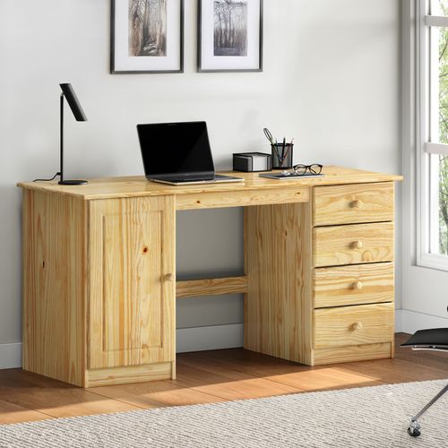 Bureau En Pin Manager, Vernis Naturel