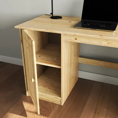 Bureau En Pin Manager, Vernis Naturel