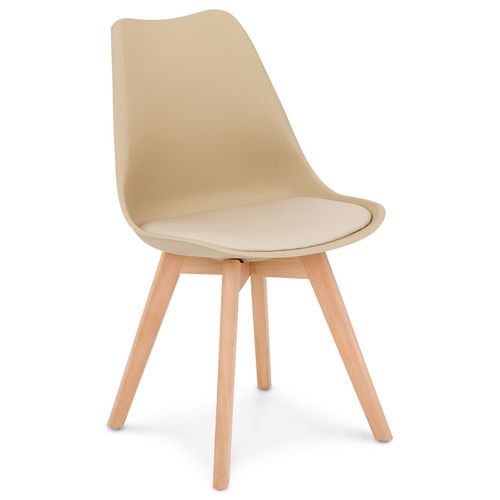 Lot De 4 Chaises Scandinaves Abby - Coloris Champagne