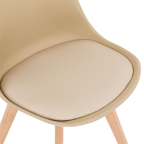 Lot De 4 Chaises Scandinaves Abby - Coloris Champagne