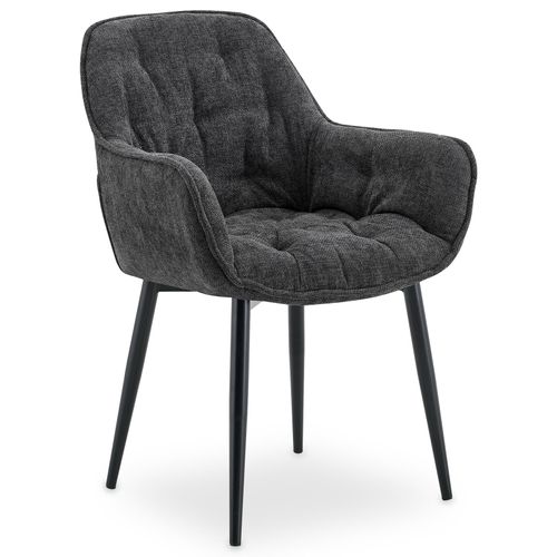 Lot De 2 Chaises Arden De Salle À Manger En Tissu - Gris