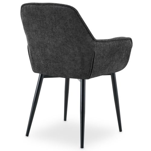 Lot De 2 Chaises Arden De Salle À Manger En Tissu - Gris