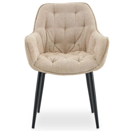 Lot De 2 Chaises Arden De Salle À Manger En Tissu - Beige