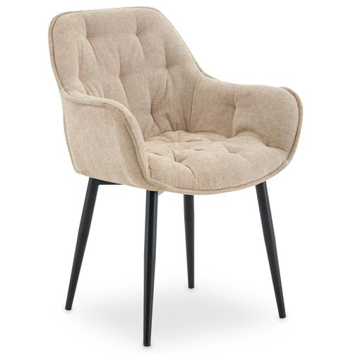 Lot De 2 Chaises Arden De Salle À Manger En Tissu - Beige