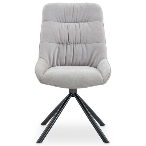 Lot De 2 Chaises Libra De Salle À Manger En Tissu - Gris
