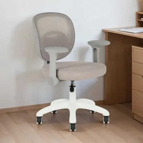 Chaise De Bureau Enfant Amelia Réglable En Tissu Mesh - Gris