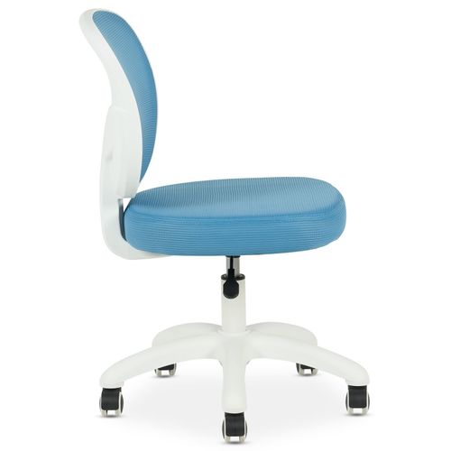 Chaise De Bureau Enfant Mayla Réglable En Tissu Mesh - Bleu