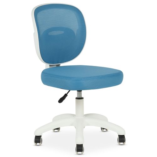 Chaise De Bureau Enfant Mayla Réglable En Tissu Mesh - Bleu