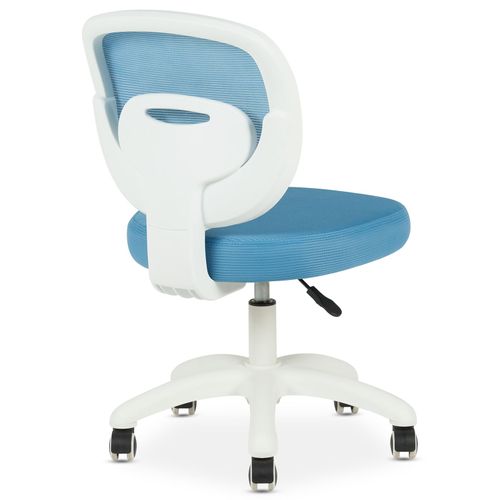 Chaise De Bureau Enfant Mayla Réglable En Tissu Mesh - Bleu