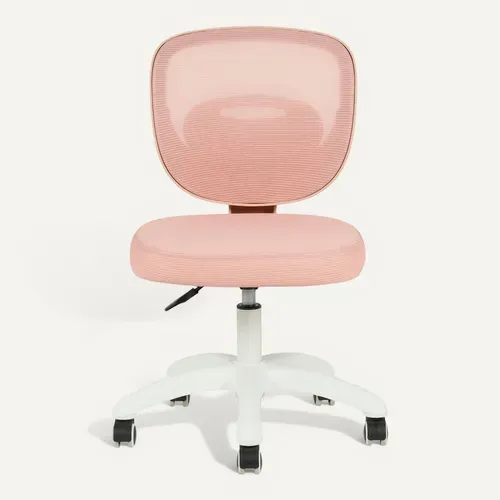Chaise De Bureau Enfant Mayla Réglable En Tissu Mesh - Rose