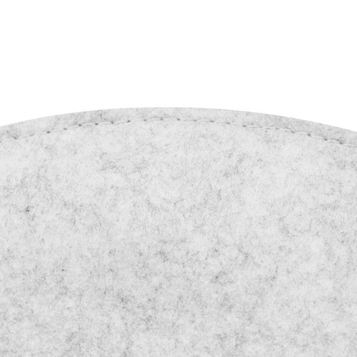 Lot De 4 Coussins D'assise Jonita, En Feutre Blanc