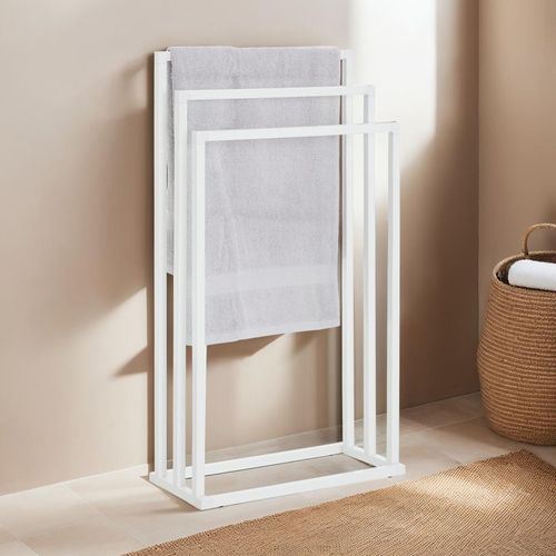 Porte-serviettes Kuno, En Métal Laqué Blanc