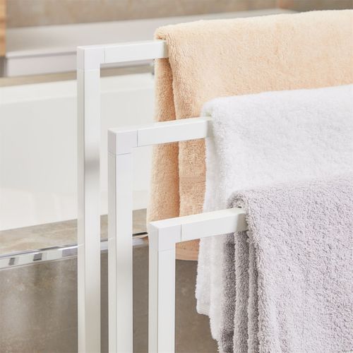 Porte-serviettes Kuno, En Métal Laqué Blanc