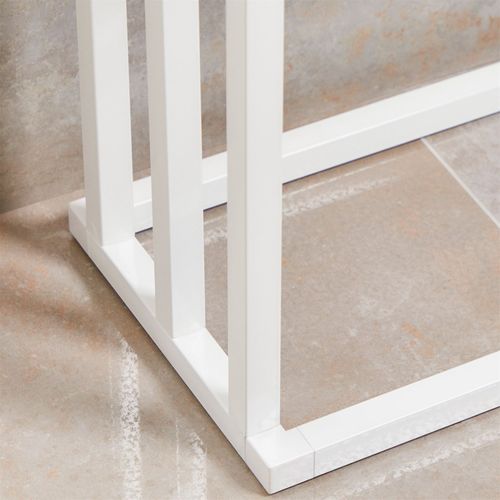 Porte-serviettes Kuno, En Métal Laqué Blanc