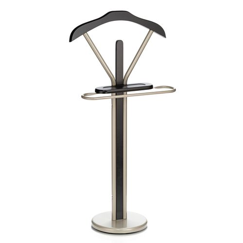 Valet Fabio En Métal Laqué Et Mdf - Coloris Champagne Et Noir