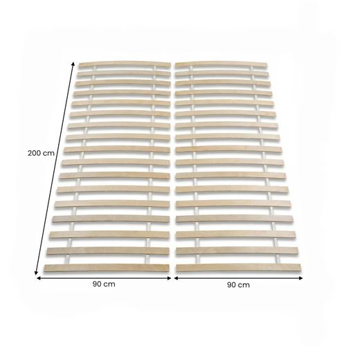 Sommier 180 X 200 Cm Pasia En Bois Sans Cadre