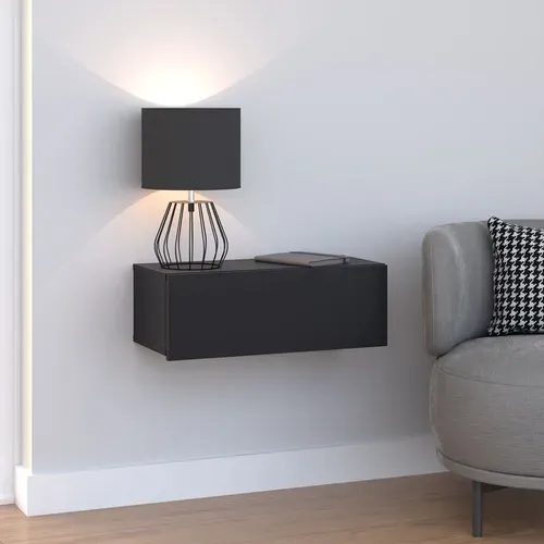 Tiroir Suspendu Thala, En Bois - Noir