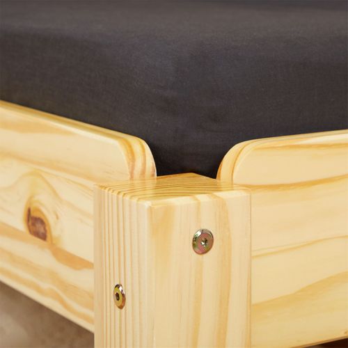 Lot De 2 Lits Superposables 90x200 Cm Rino En Pin Vernis Naturel