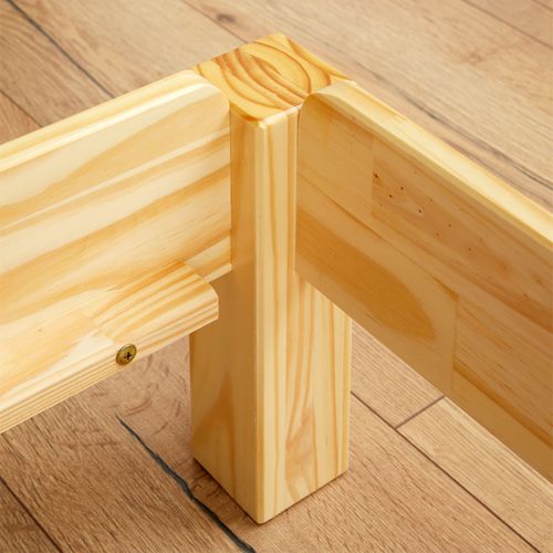 Lot De 2 Lits Superposables 80x190 Cm Rino En Pin Massif, Vernis Naturel