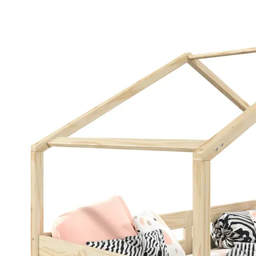 Lit Cabane Ena Avec Tiroirs, 90 X 190 Cm En Pin Massif Naturel