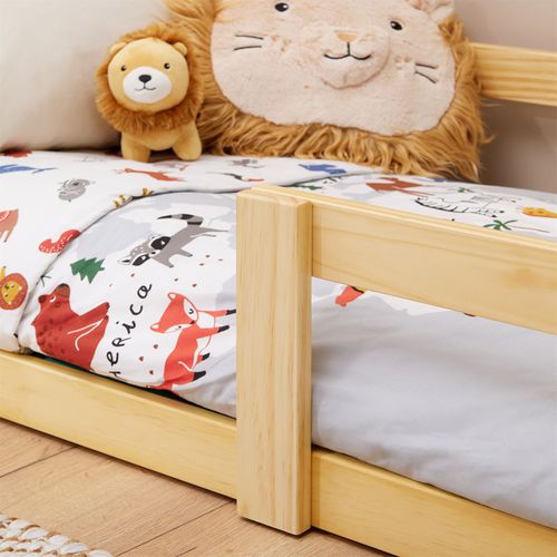 Lit Cabane Lusia 80 X 160 Cm, En Pin Massif Naturel