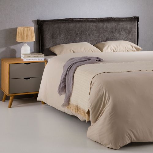 Tête De Lit Ovio 160 Sur Pieds, En Tissu - Gris