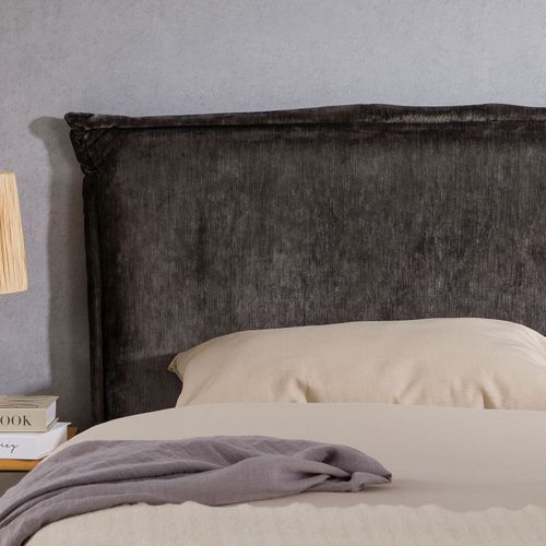 Tête De Lit Ovio 160 Sur Pieds, En Tissu - Gris
