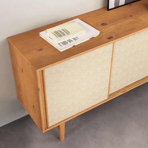 Buffet Simona L 175 Cm En Bois Massif - Coloris Chêne